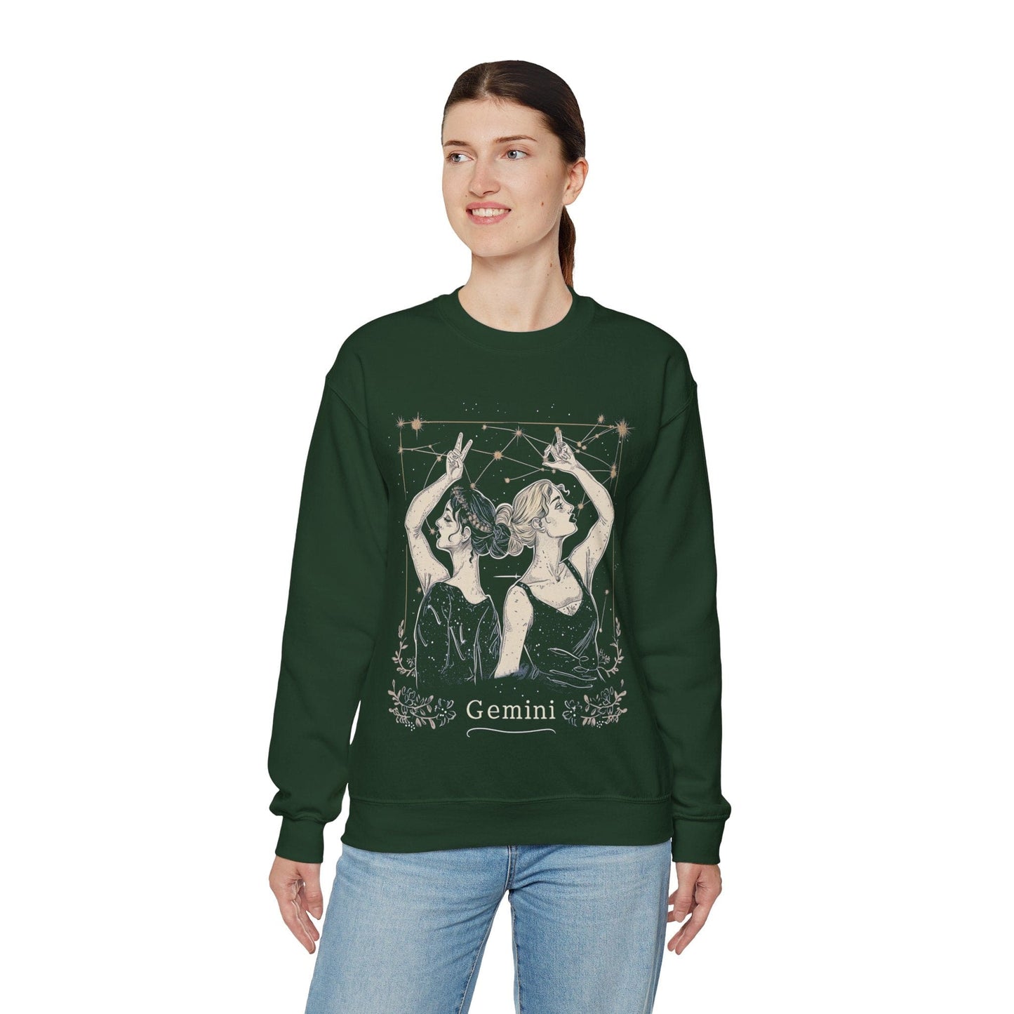 Sweatshirt Gemini Air Whisper Soft Sweater: Dual Shine for the Twin Sign