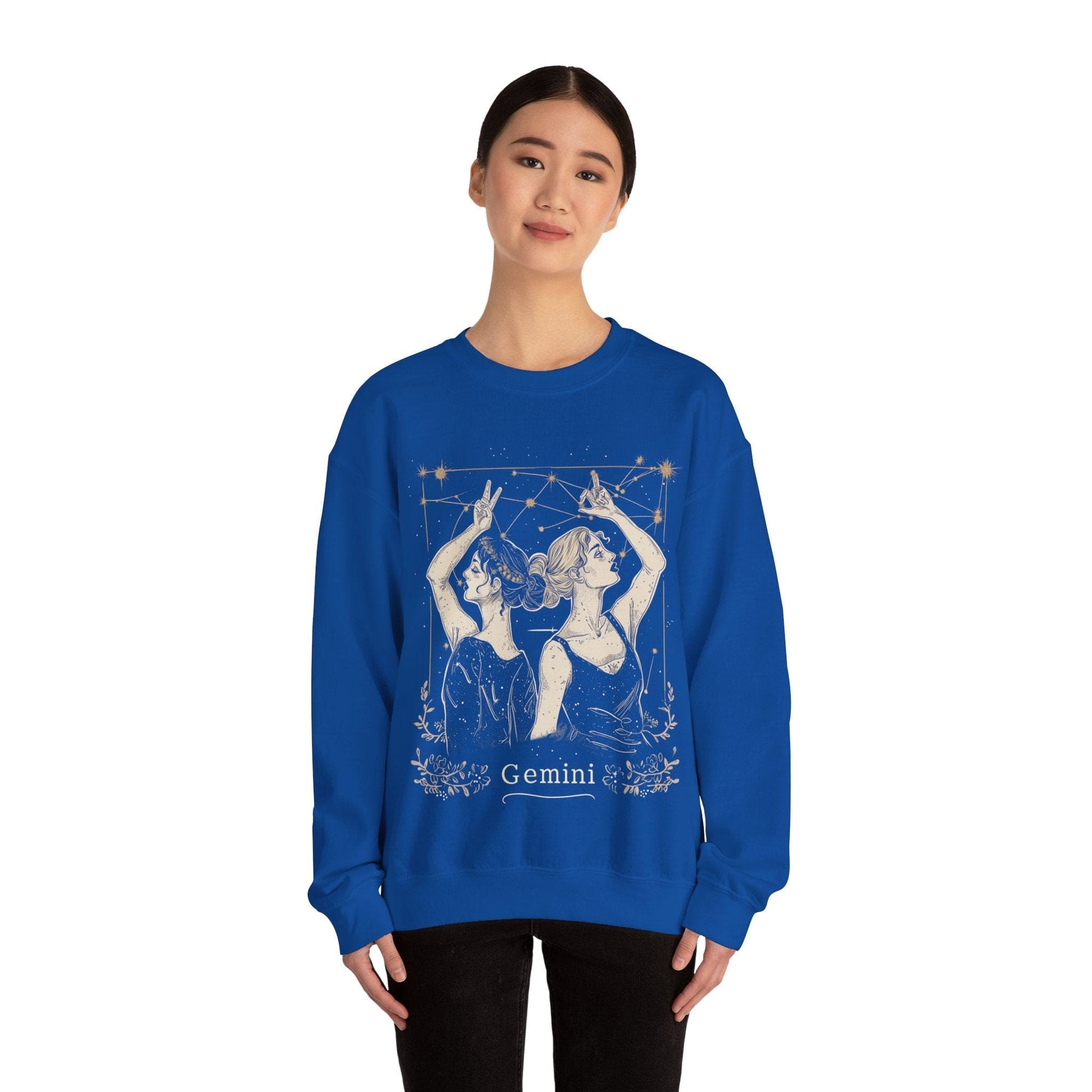 Sweatshirt Gemini Air Whisper Soft Sweater: Dual Shine for the Twin Sign