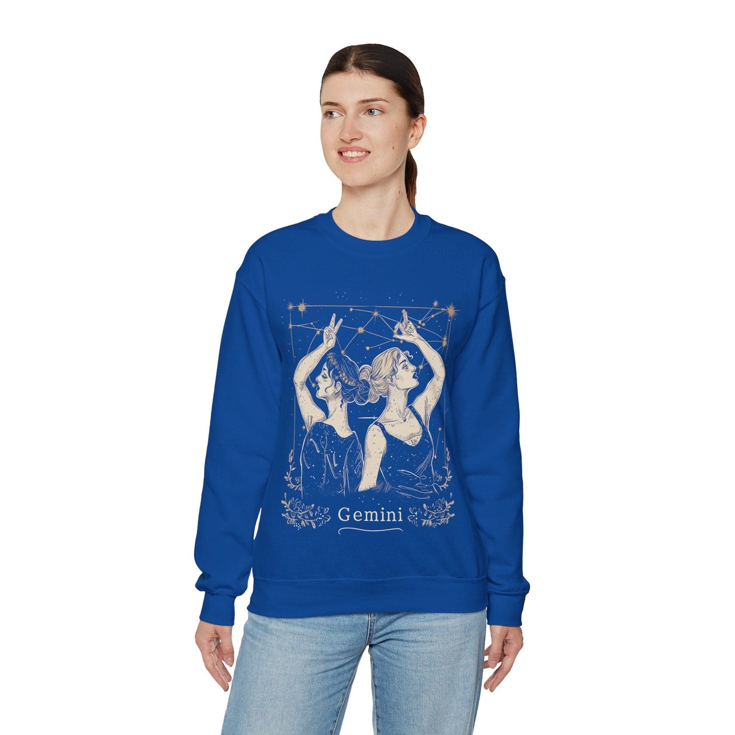 Sweatshirt Gemini Air Whisper Soft Sweater: Dual Shine for the Twin Sign