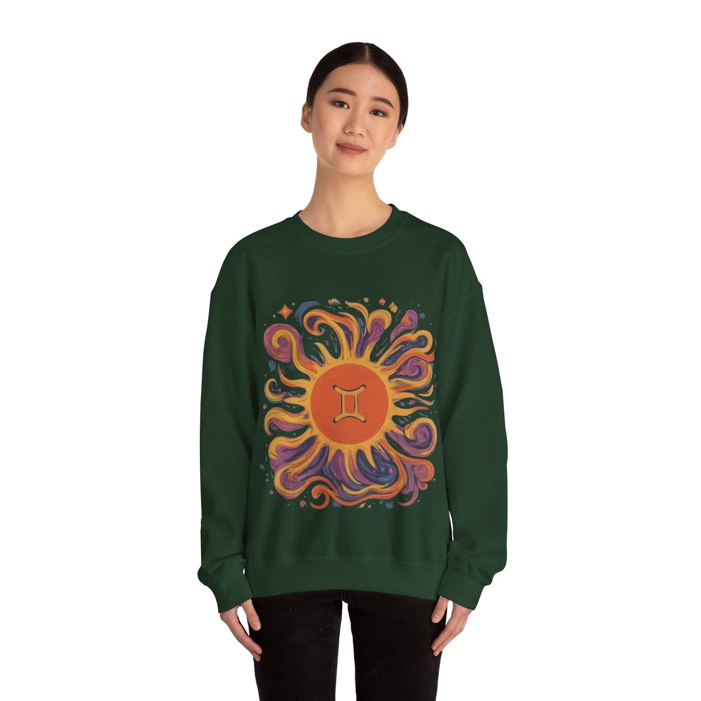 Sweatshirt Gemini Radiant Sun Soft Sweater: Dual Shine for the Twin Sign