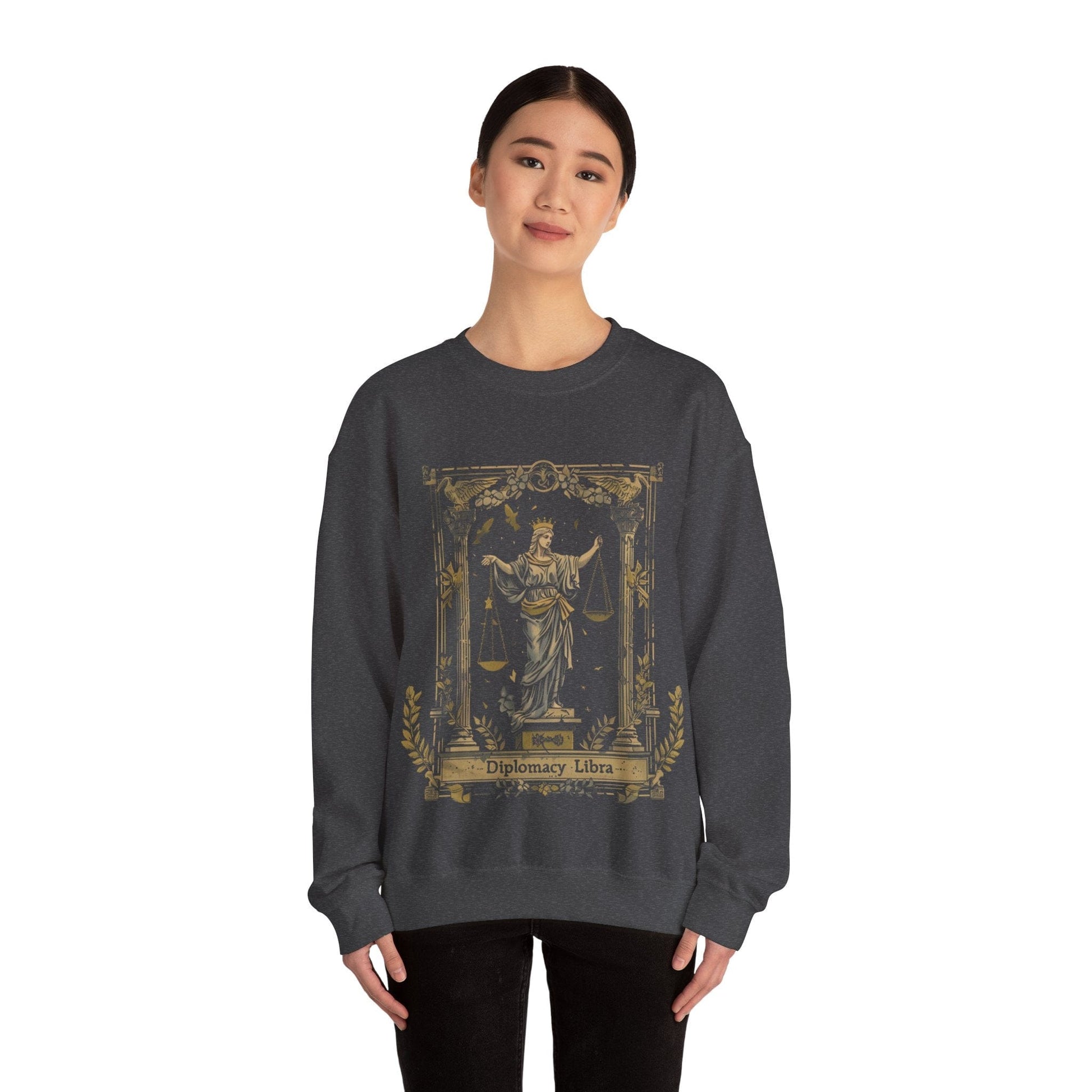 Sweatshirt Graceful Negotiator Libra Diplomacy Sweater: Serene Style