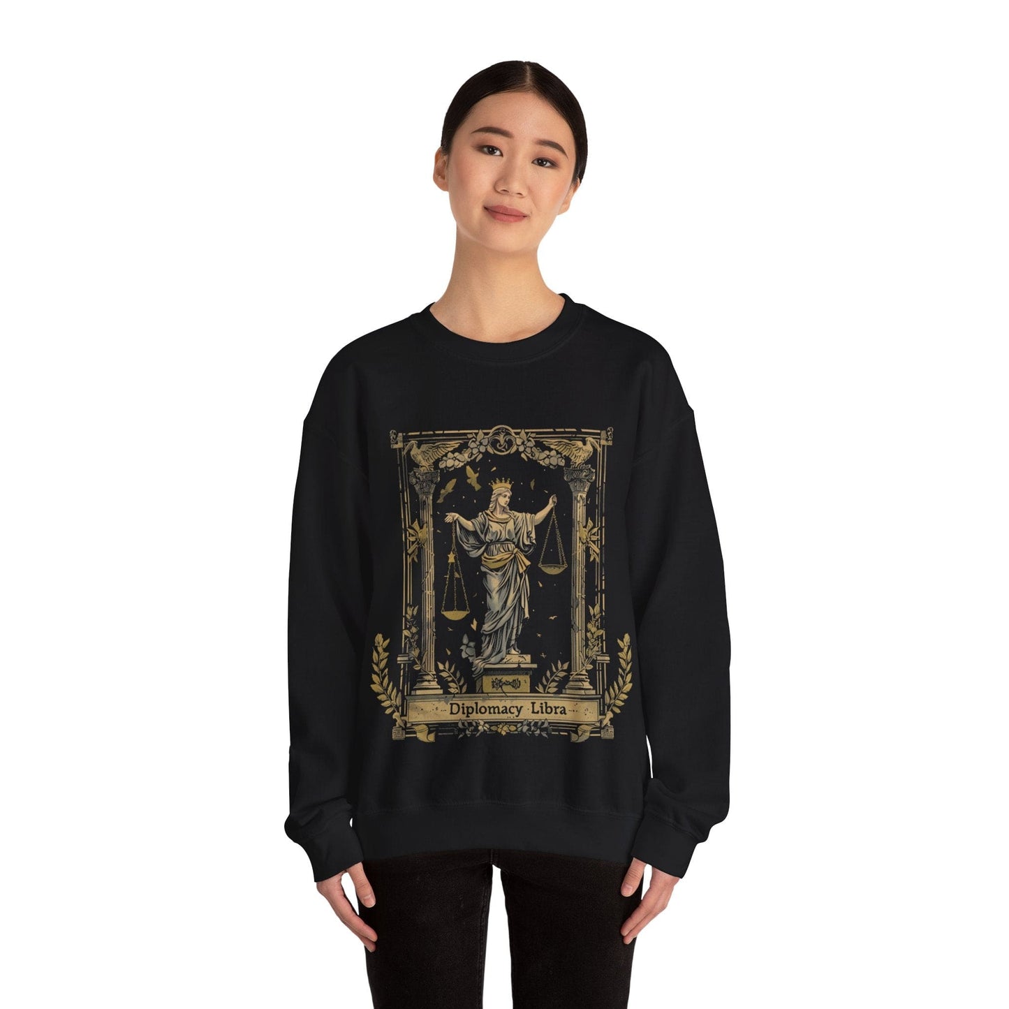 Sweatshirt Graceful Negotiator Libra Diplomacy Sweater: Serene Style