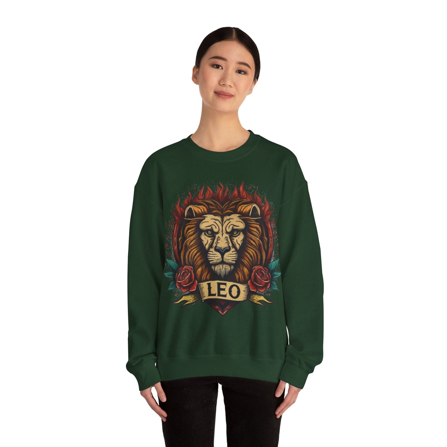 Sweatshirt Heart of the Leo Soft Crewneck Sweatshirt