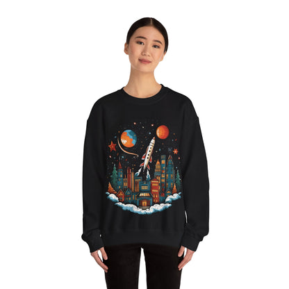 Sweatshirt Holiday Rocket Launch Sweater