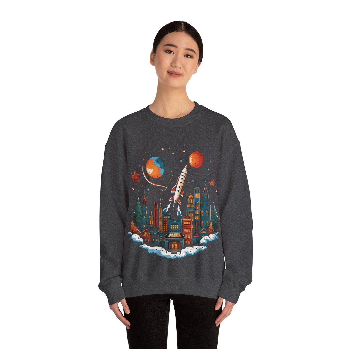 Sweatshirt Holiday Rocket Launch Sweater