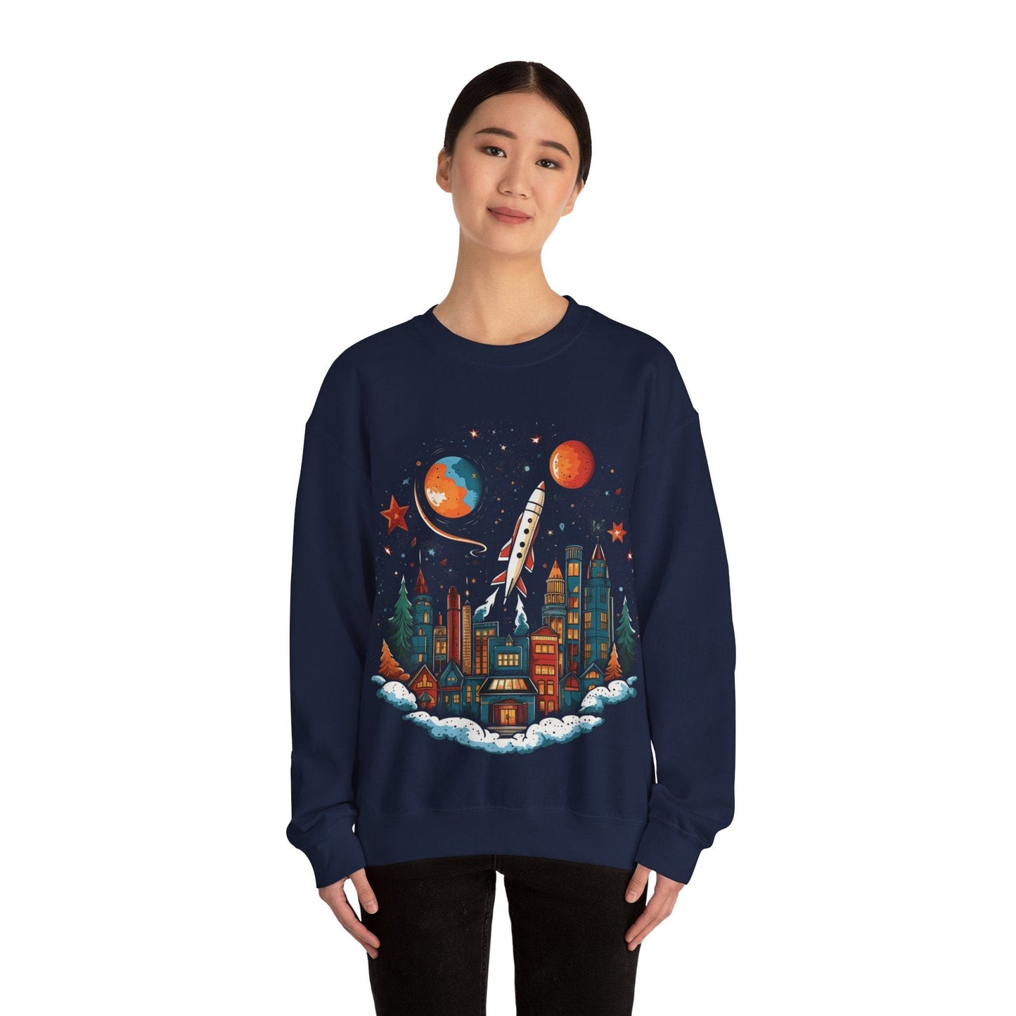 Sweatshirt Holiday Rocket Launch Sweater