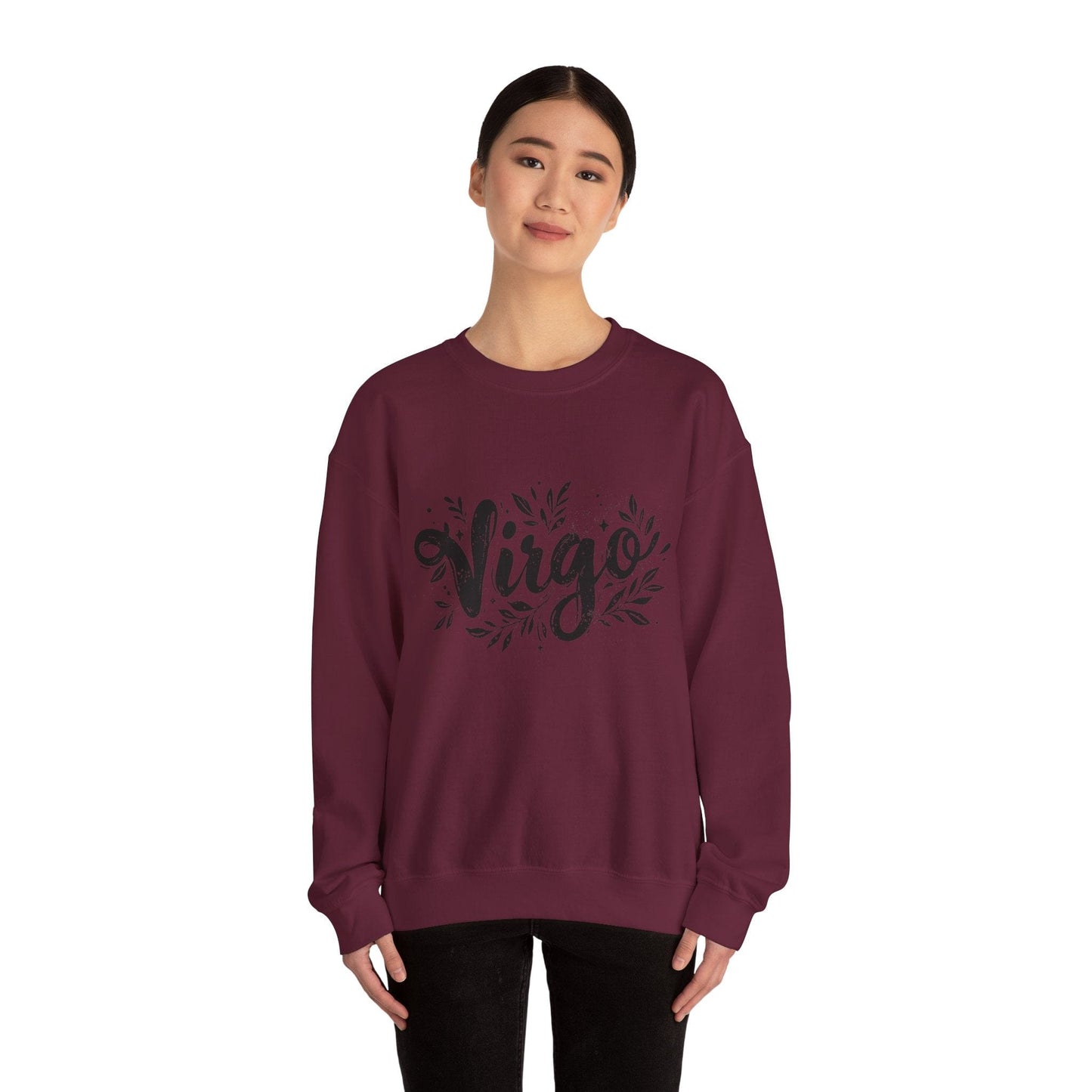 Sweatshirt Ink Splattered Virtue Virgo Sweater: Creatively Crafted