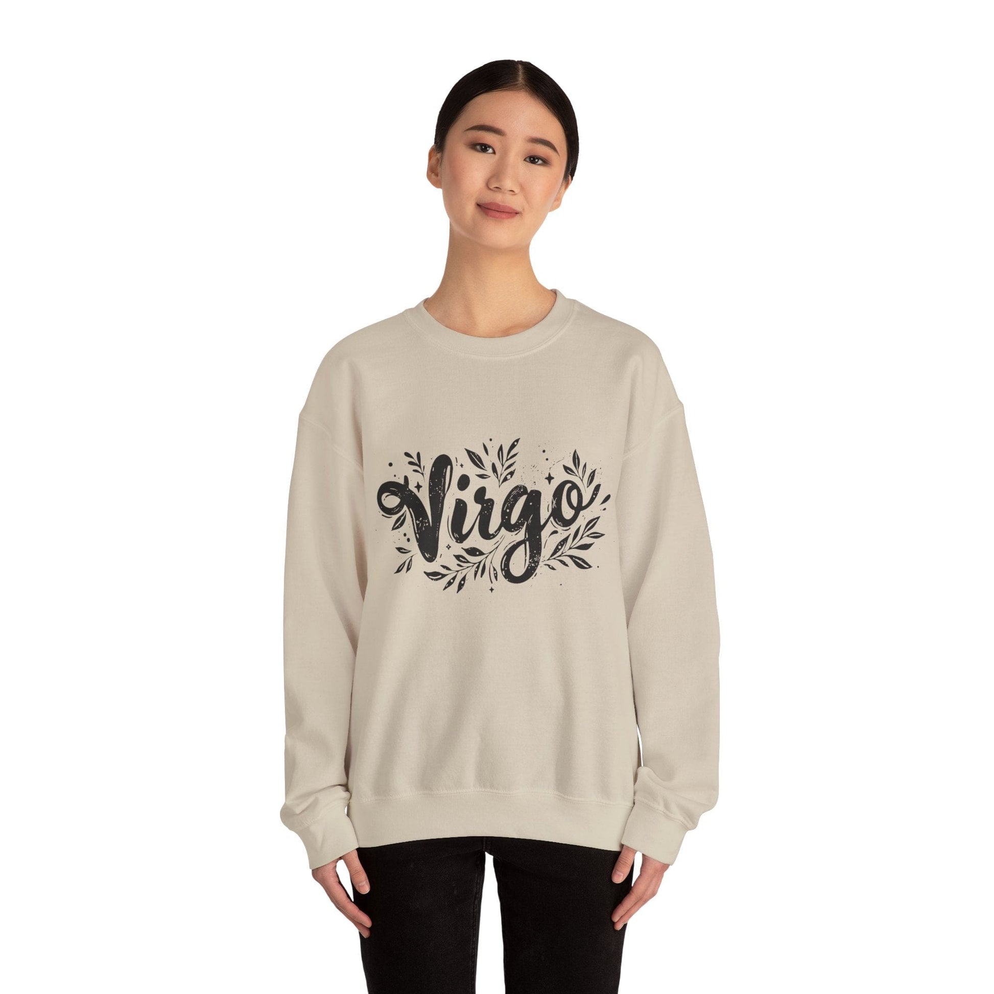 Sweatshirt Ink Splattered Virtue Virgo Sweater: Creatively Crafted