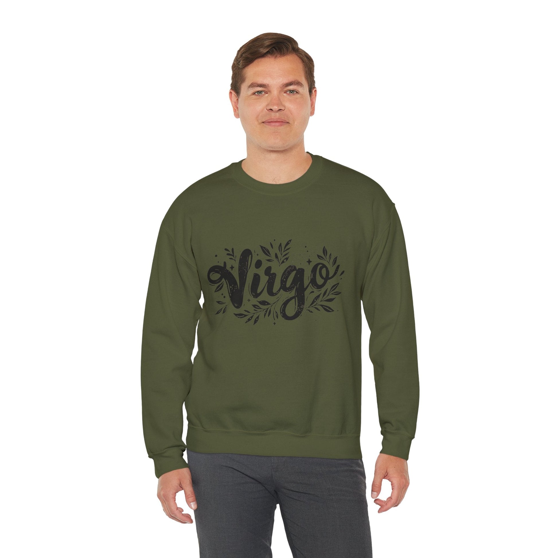 Sweatshirt Ink Splattered Virtue Virgo Sweater: Creatively Crafted