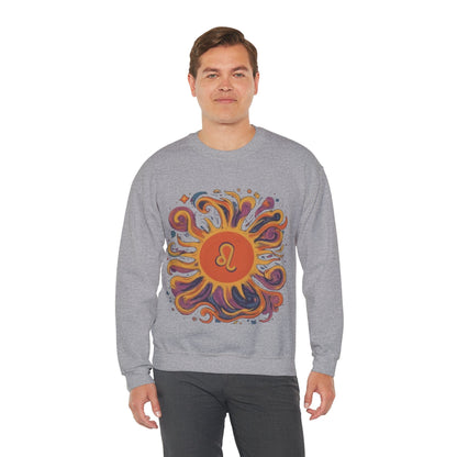 Sweatshirt Leo Majestic Sun Soft Sweater: Royal Warmth for the Lion's Heart