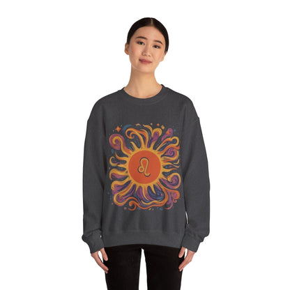 Sweatshirt Leo Majestic Sun Soft Sweater: Royal Warmth for the Lion's Heart