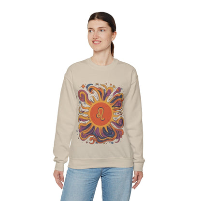 Sweatshirt Leo Majestic Sun Soft Sweater: Royal Warmth for the Lion's Heart