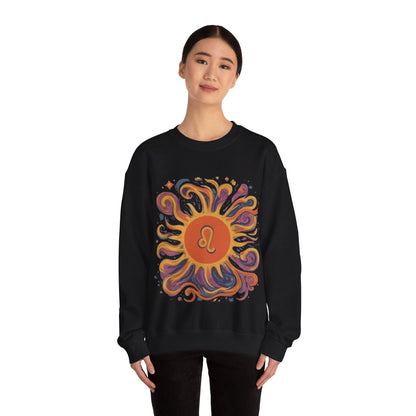 Sweatshirt Leo Majestic Sun Soft Sweater: Royal Warmth for the Lion's Heart