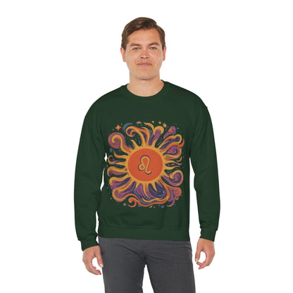 Sweatshirt Leo Majestic Sun Soft Sweater: Royal Warmth for the Lion's Heart