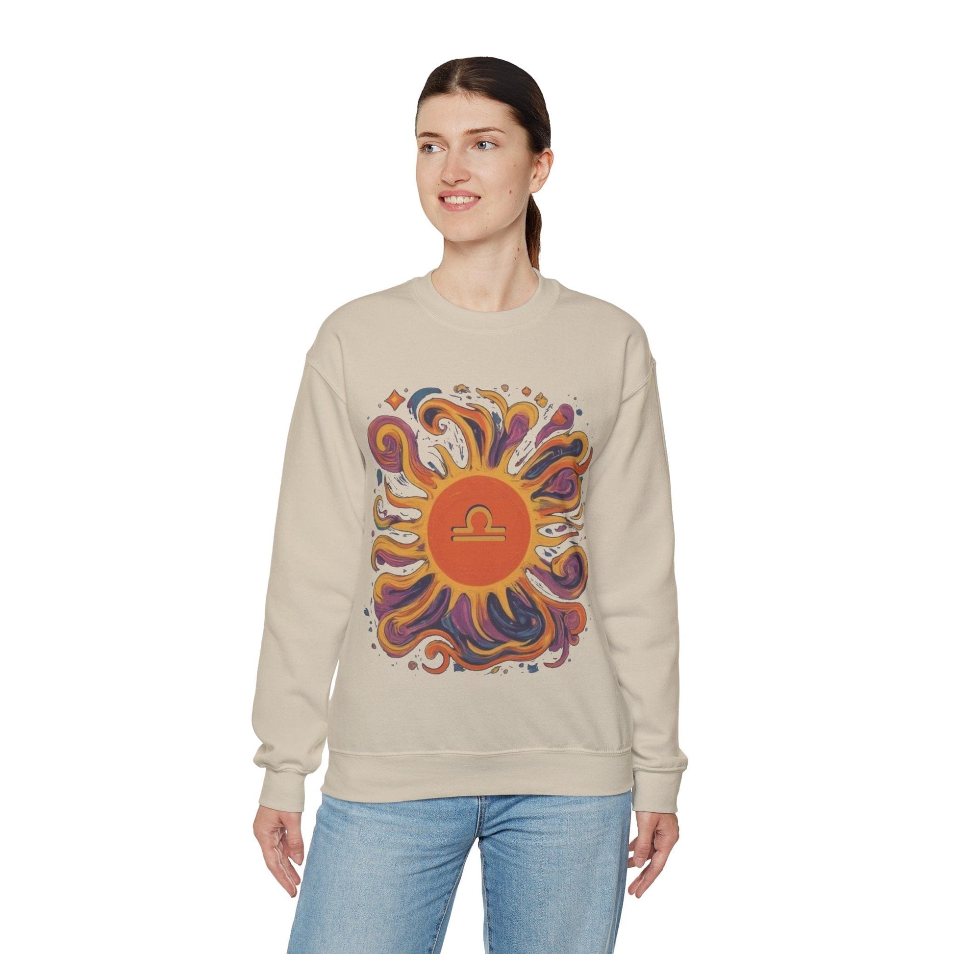 Sweatshirt Libra Solar Balance Soft Sweater: Equilibrium in Style