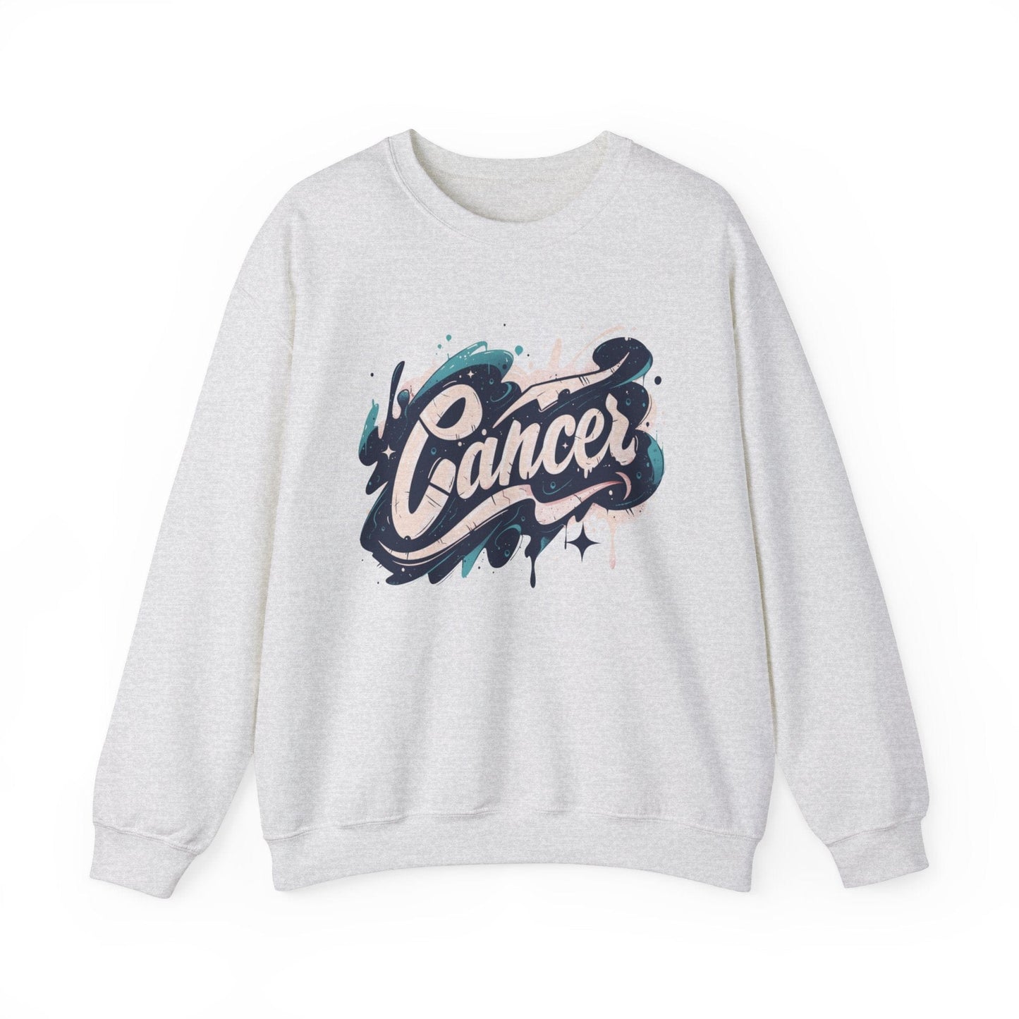 Sweatshirt M / Ash Cosmic Splash Cancer Sweater: Orbit of Emotion