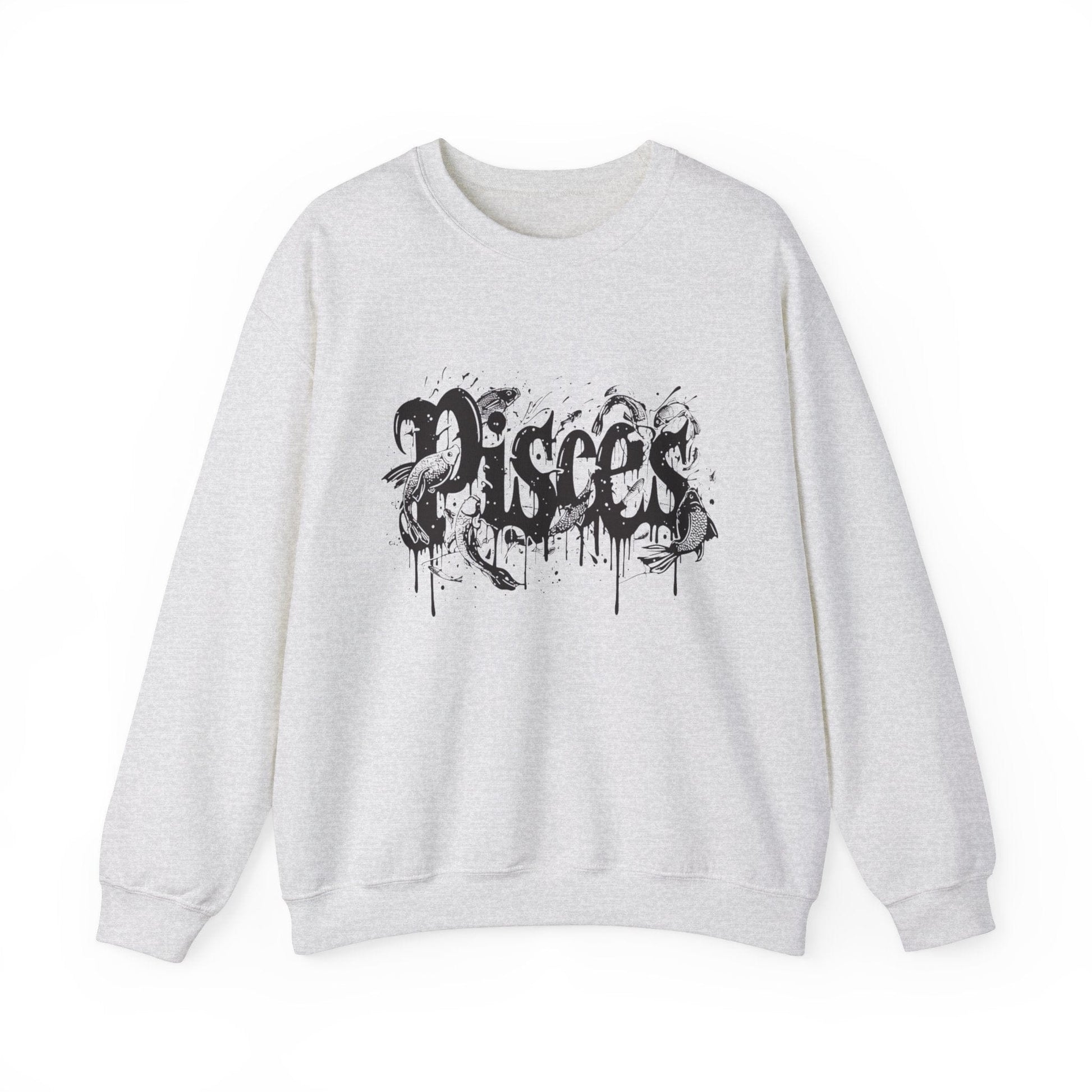 Sweatshirt M / Ash Deep Dive Pisces Sweater: Embrace the Creative Flow