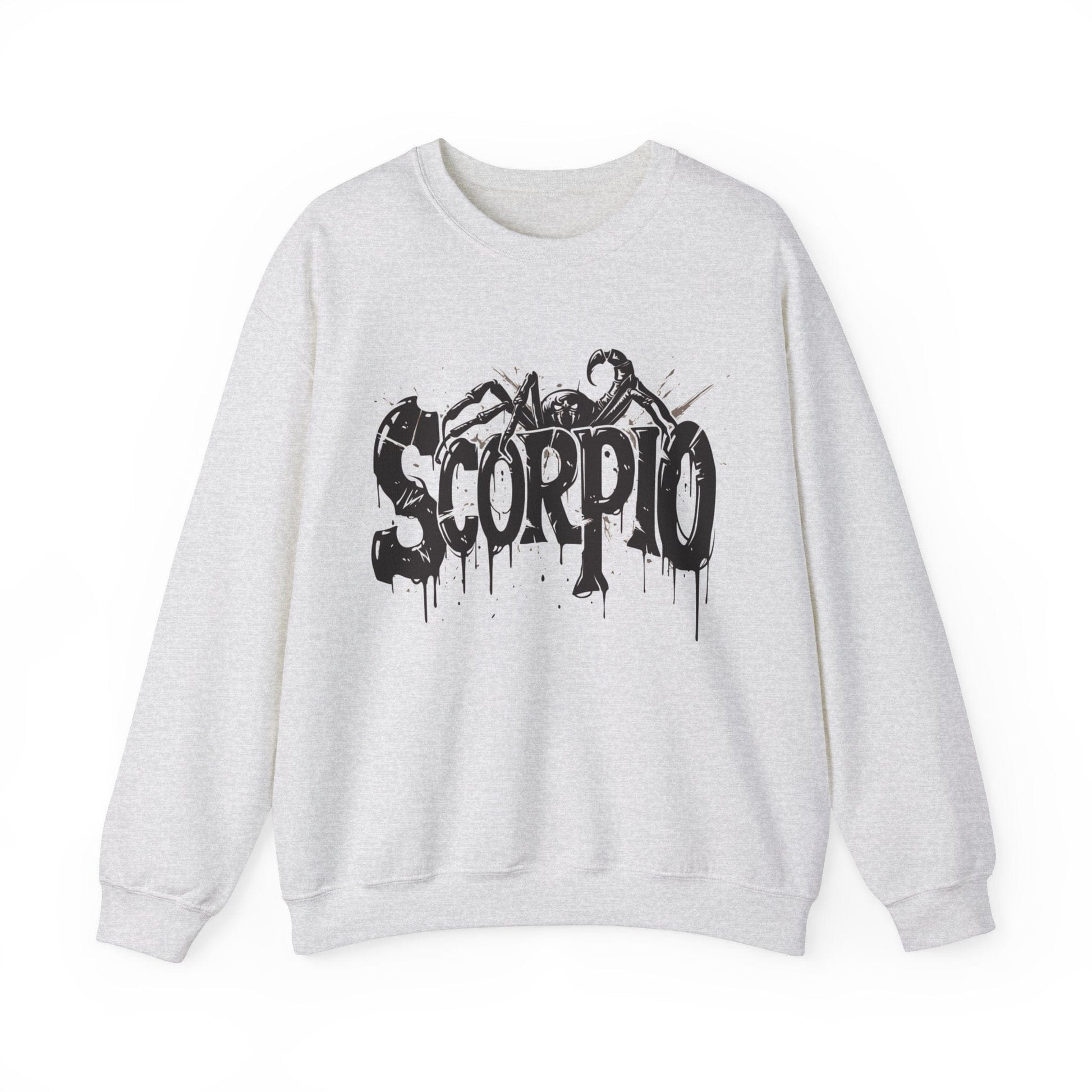 Sweatshirt M / Ash Sting of Mystery Scorpio Sweater: Embrace the Darkness