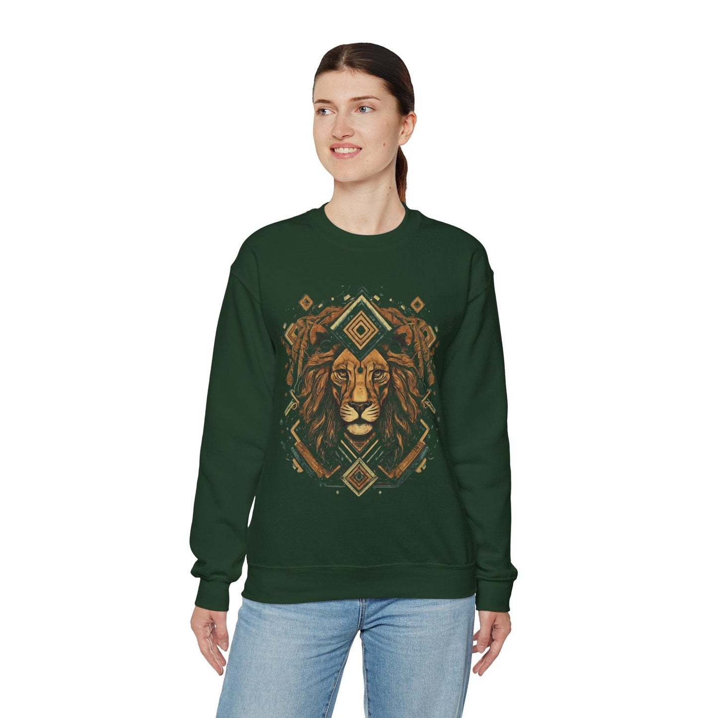 Sweatshirt Neo-traditional Leo Soft Crewneck Sweatshirt