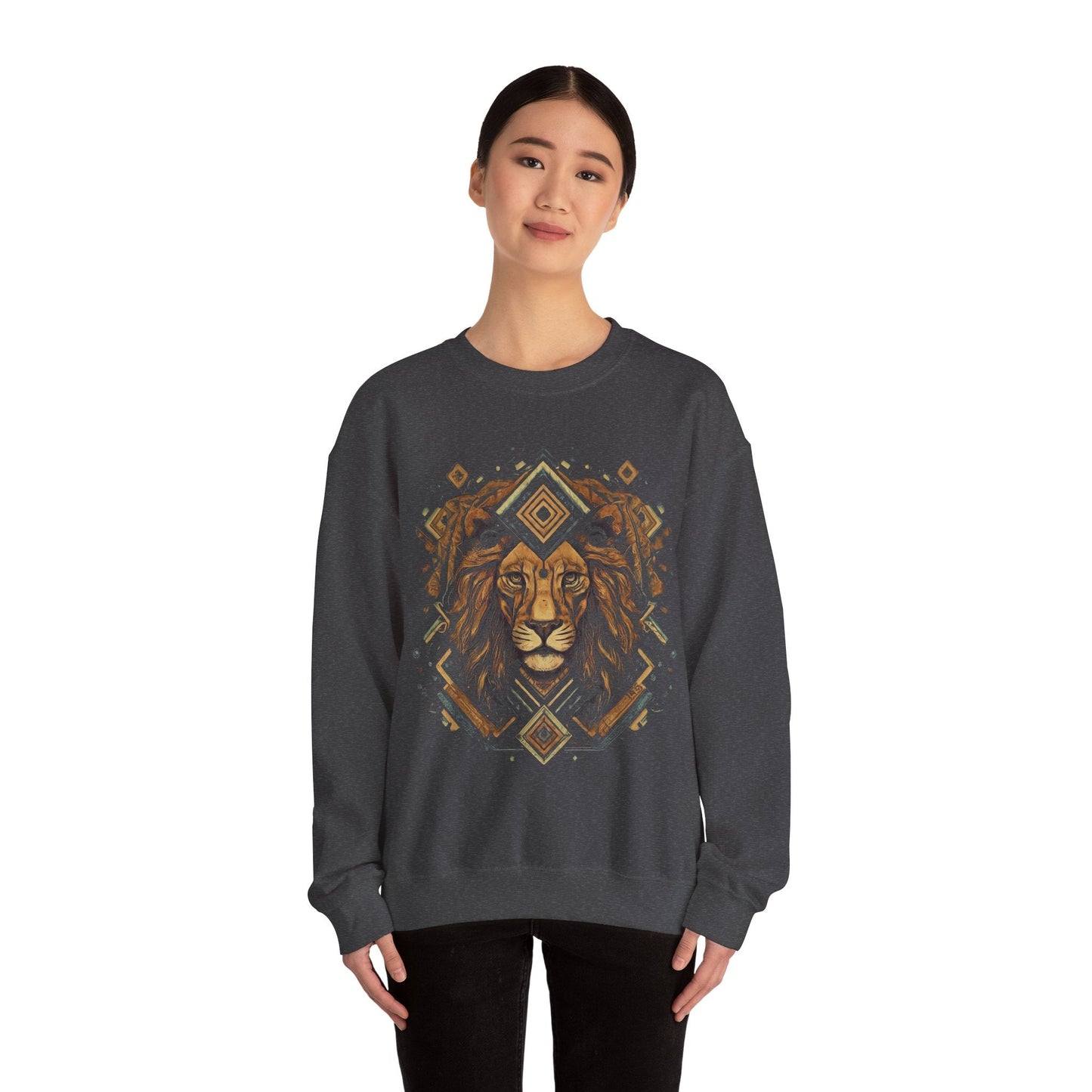 Sweatshirt Neo-traditional Leo Soft Crewneck Sweatshirt