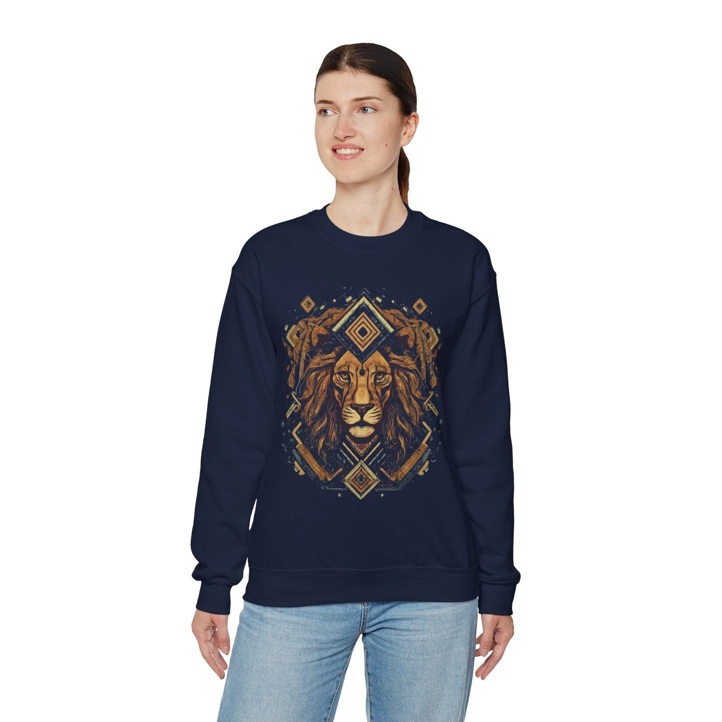 Sweatshirt Neo-traditional Leo Soft Crewneck Sweatshirt