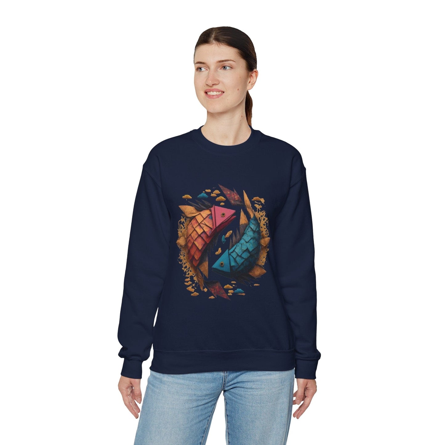 Sweatshirt Origami Pisces Soft Sweater