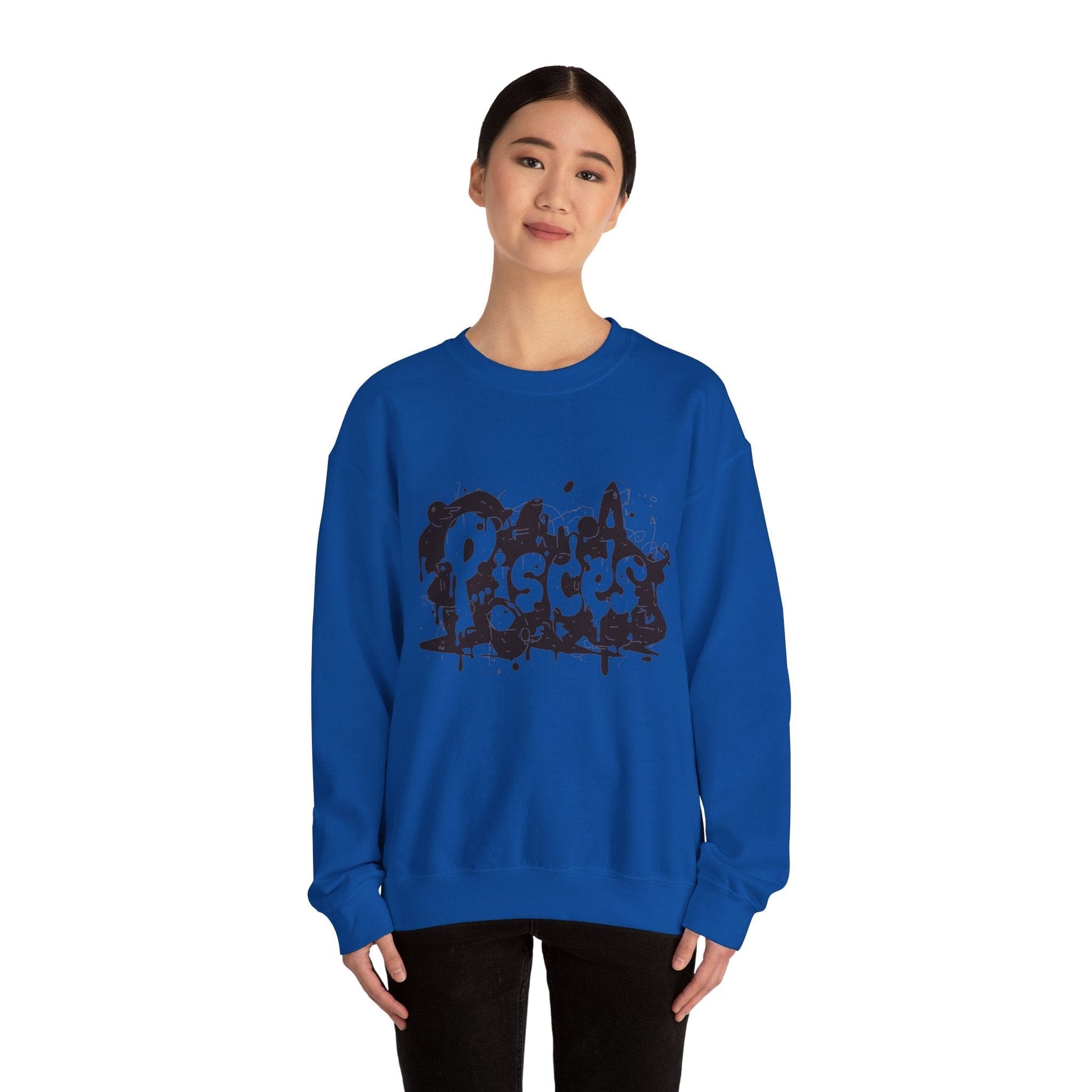 Sweatshirt Piscean Inkflow Pisces Sweater: Serene Depths