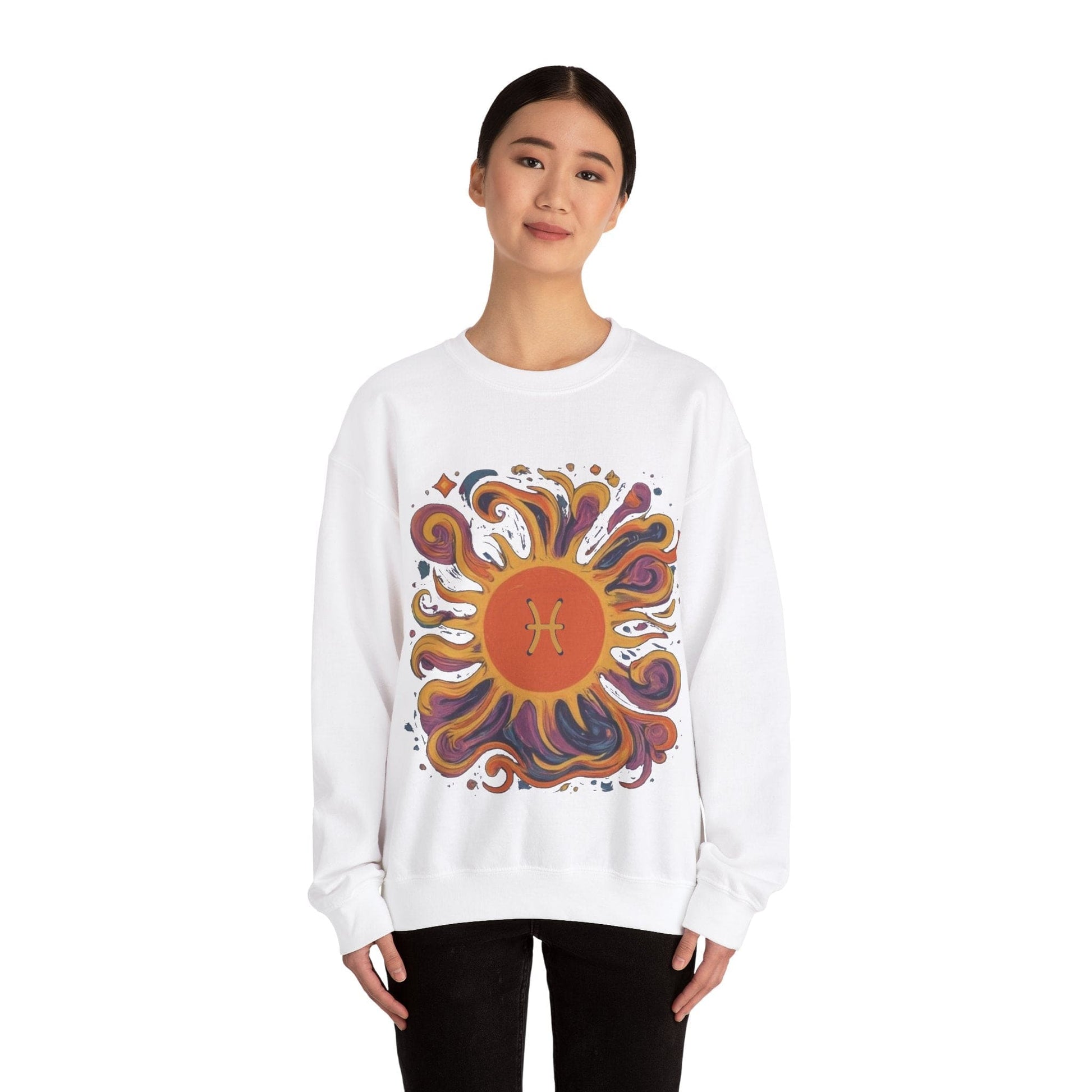 Sweatshirt Pisces Celestial Solstice Soft Sweater: Embrace the Depths