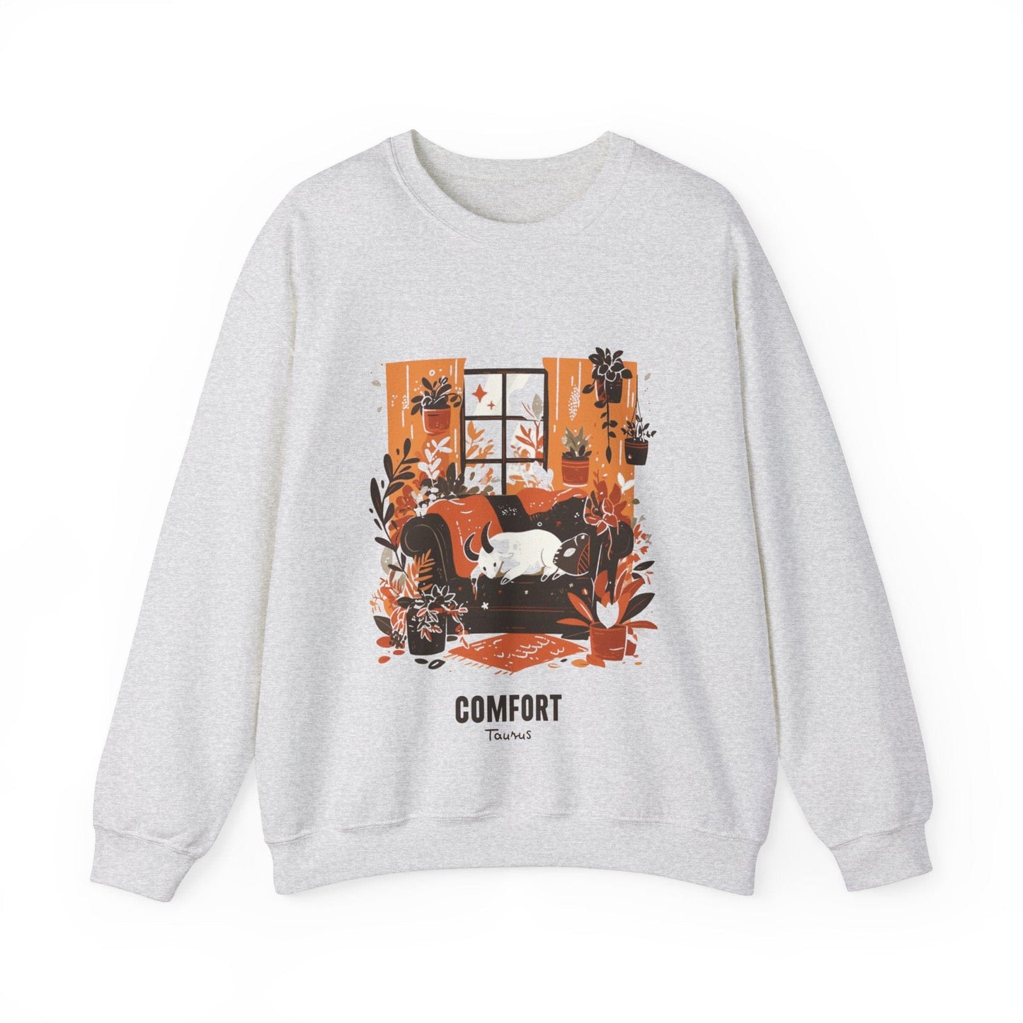 Sweatshirt S / Ash Taurus Zodiac Comfort: Astro Seeker Sweater