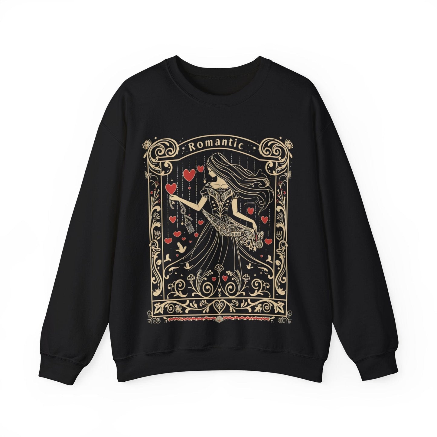 Sweatshirt S / Black "Amour of the Scales" Libra Romantic Sweater: Cozy in Love