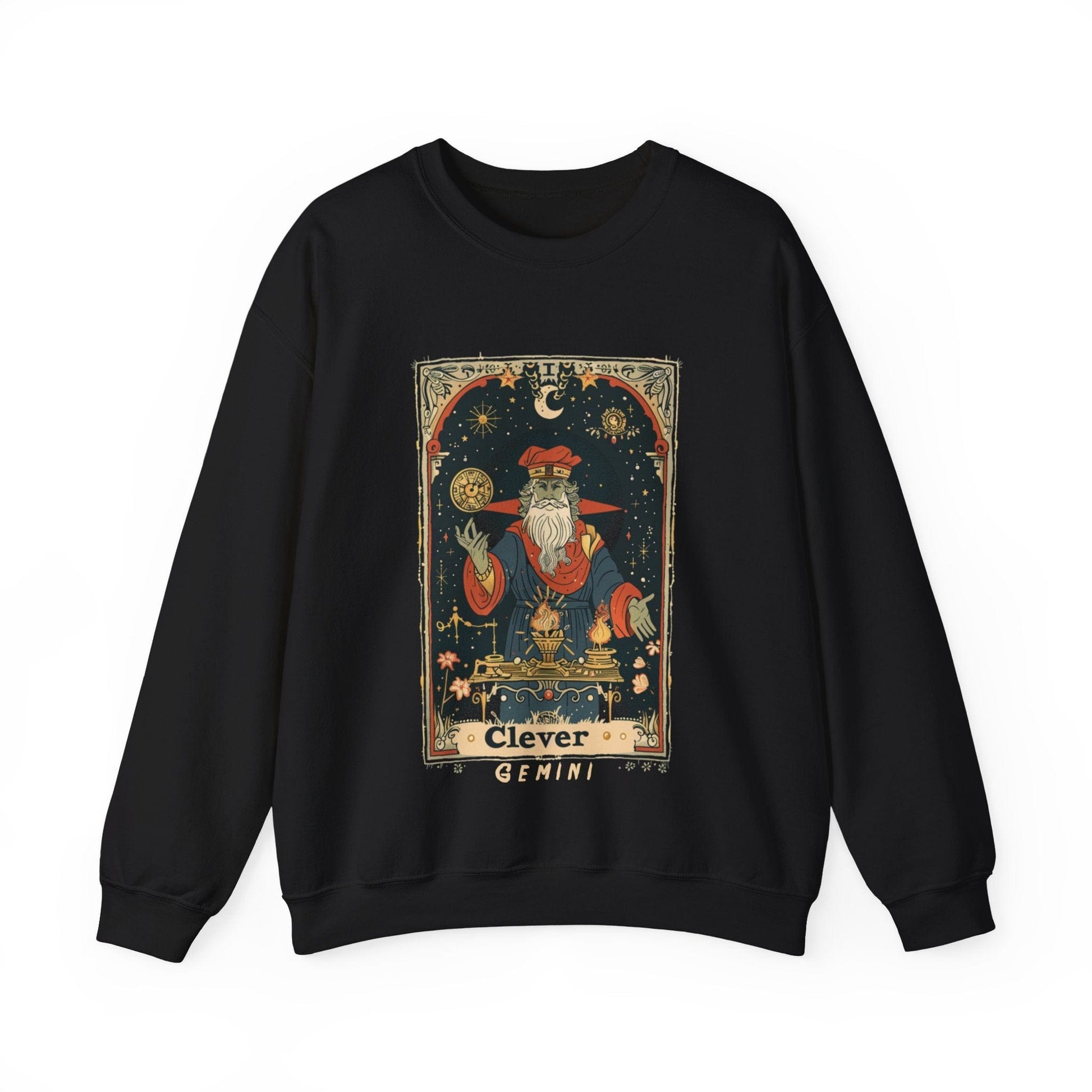 Sweatshirt S / Black Clever Gemini Sweater