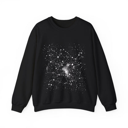 Sweatshirt S / Black Cosmic Lines Sweater