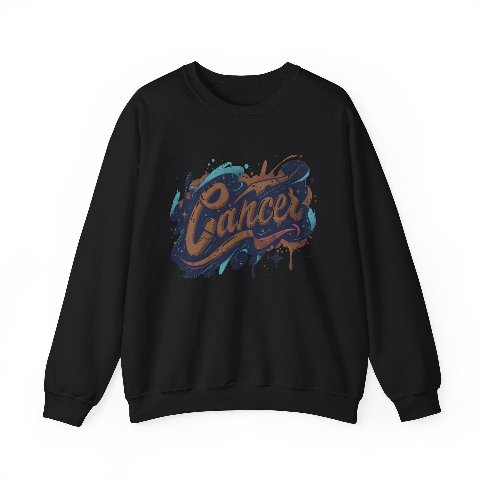 Sweatshirt S / Black Cosmic Splash Cancer Sweater: Orbit of Emotion