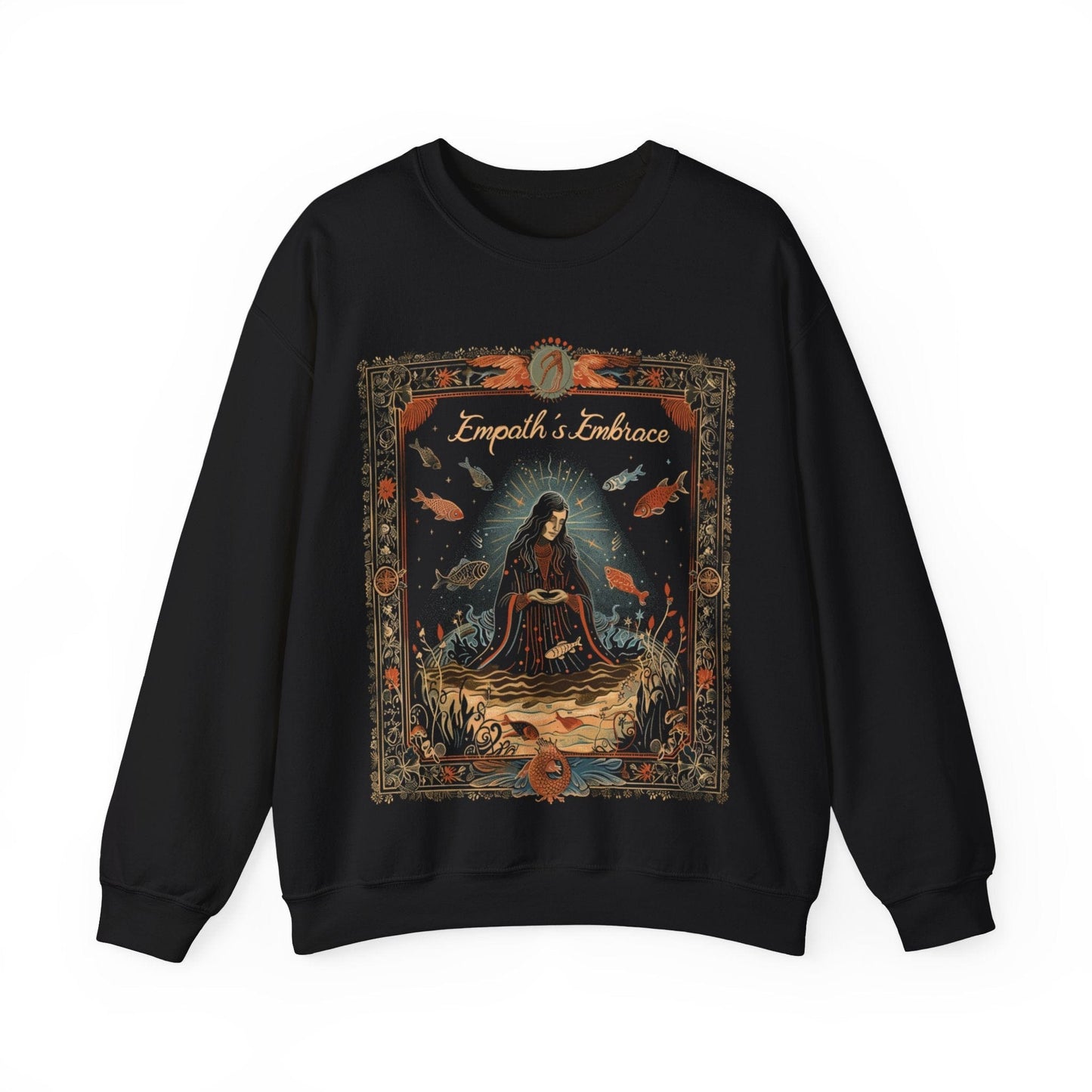 Sweatshirt S / Black Empaths Embrace Soft Pisces Sweater