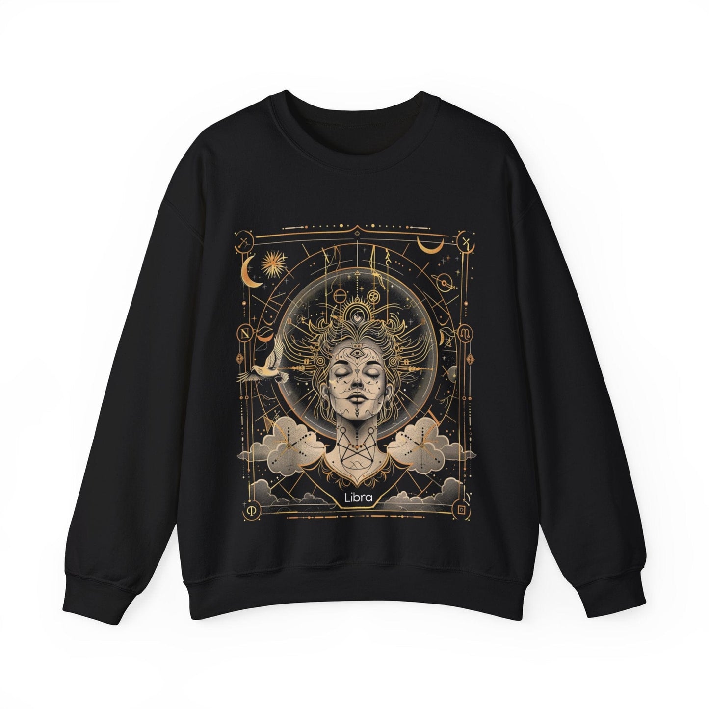 Sweatshirt S / Black Equilibrium Essence Libra Mystique Sweater: Harmonize with the Cosmos