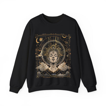 Sweatshirt S / Black Equilibrium Essence Libra Mystique Sweater: Harmonize with the Cosmos