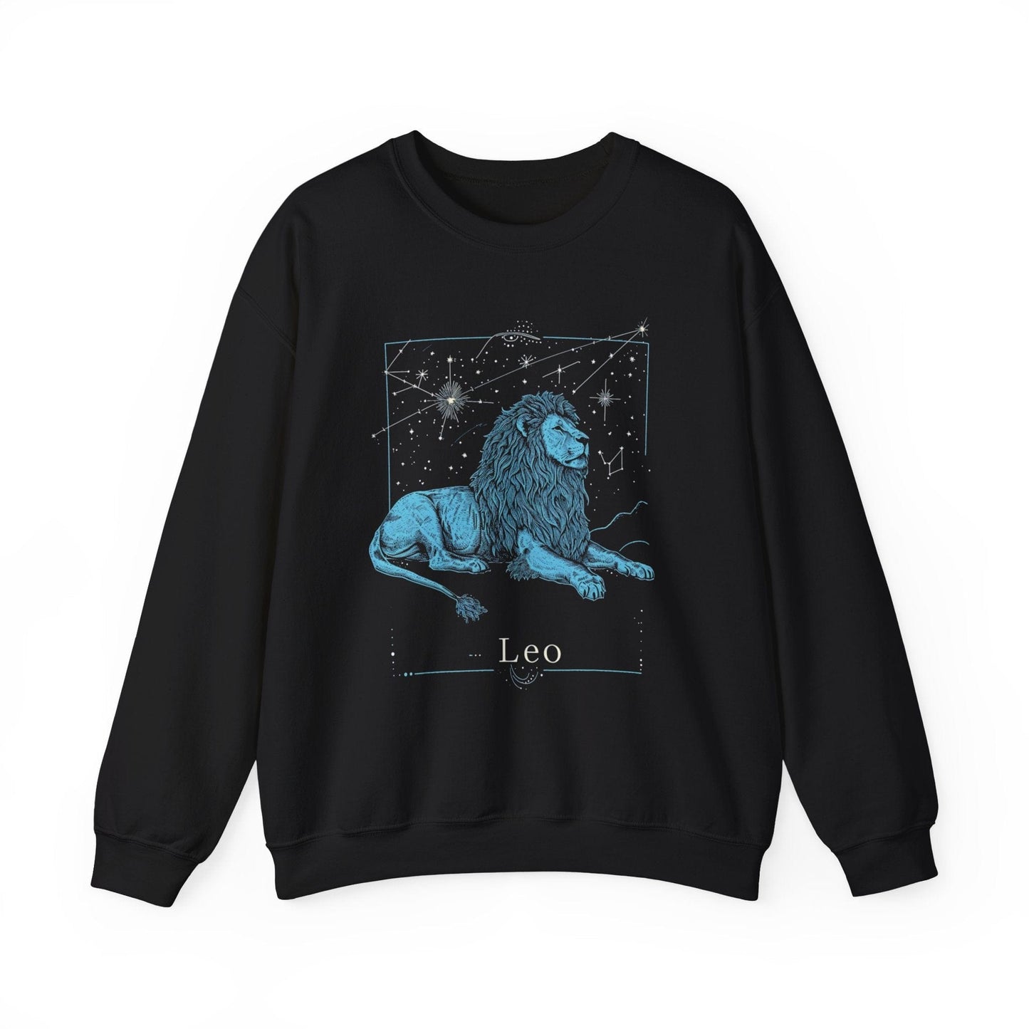 Sweatshirt S / Black Lion's Majesty Leo Crewneck Sweatshirt
