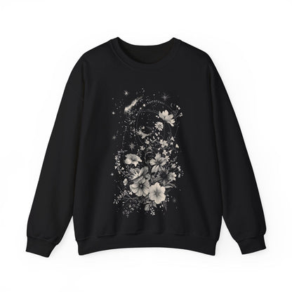 Sweatshirt S / Black Lunar Blossom Sweater