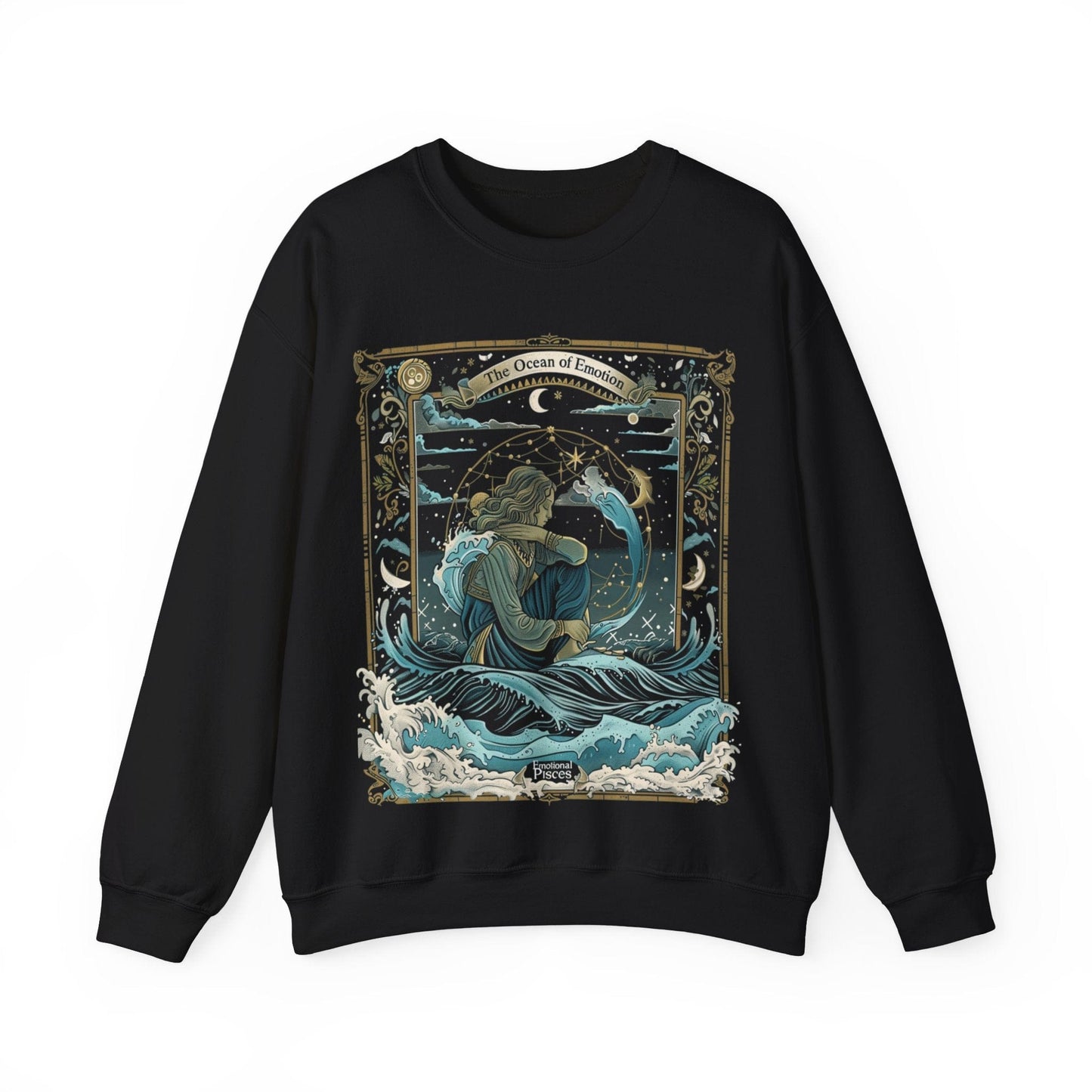 Sweatshirt S / Black Ocean of Emotion Soft Pisces Sweater