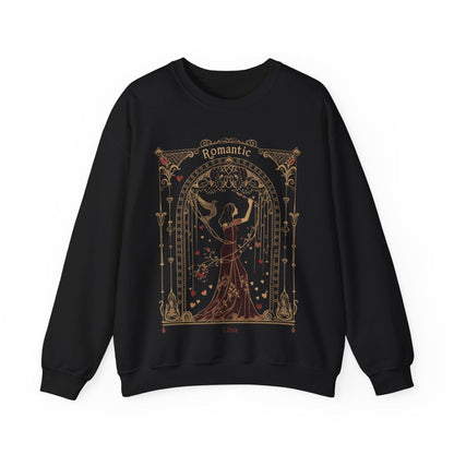 Sweatshirt S / Black "Scales of Affection" Libra Romantic Sweater: Enchant in Comfort