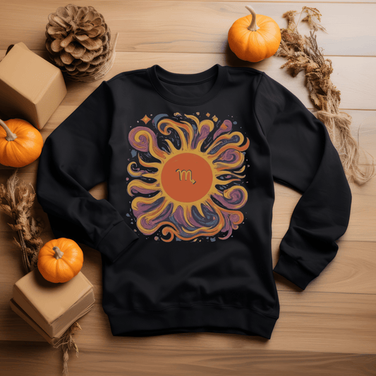 Sweatshirt S / Black Scorpio Radiance Sweater: Embrace the Energy of the Cosmos