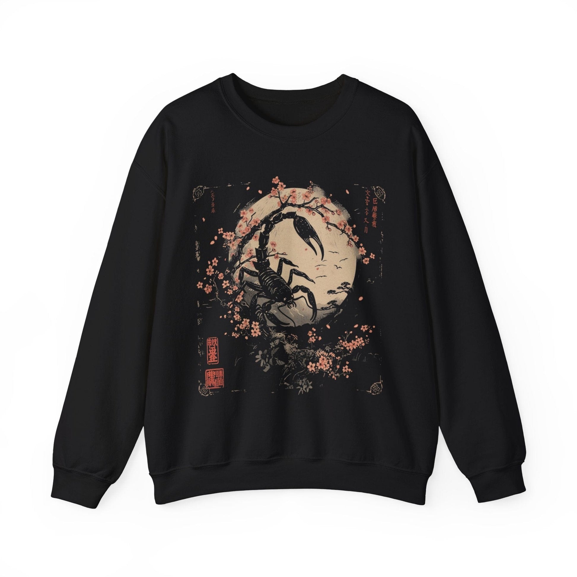 Sweatshirt S / Black Scorpio's Night Sky Extra Soft Sweater: Japanese Art in Premium Cotton Blend
