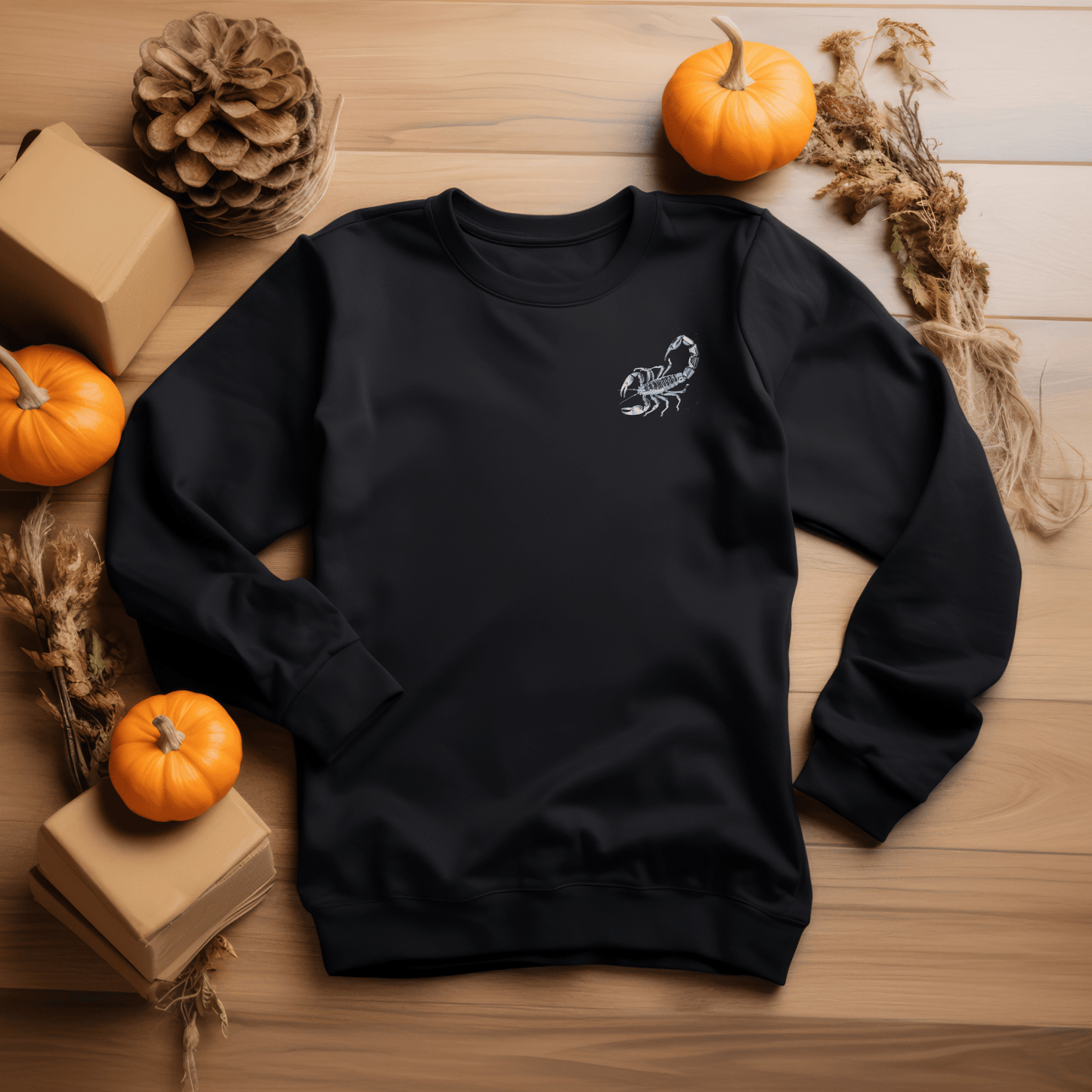 Sweatshirt S / Black Scorpio Warrior Extra Soft Sweater: Bold Zodiac Symbolism for the Fearless