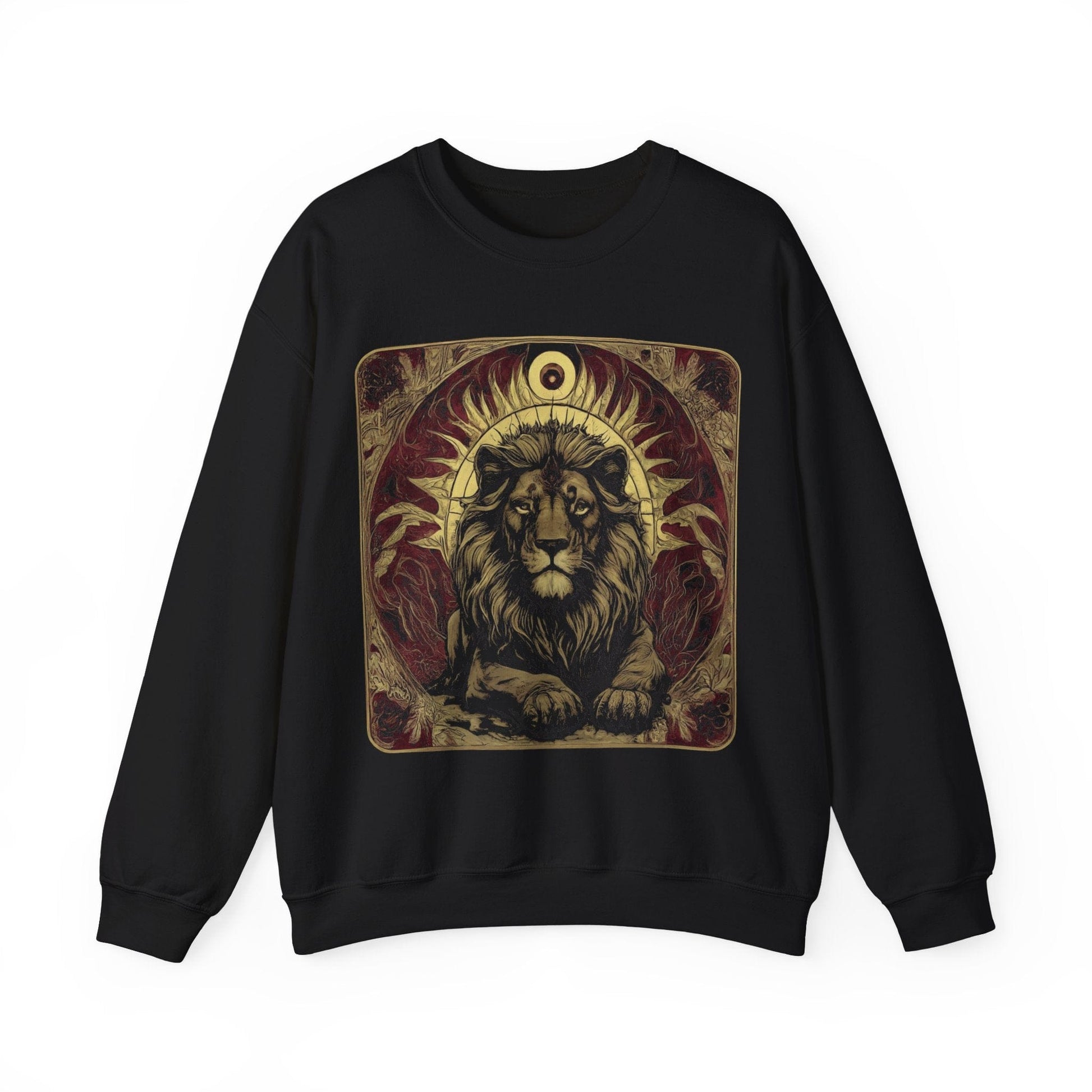 Sweatshirt S / Black The Royalty Sun Tarot Card Leo Soft Sweater