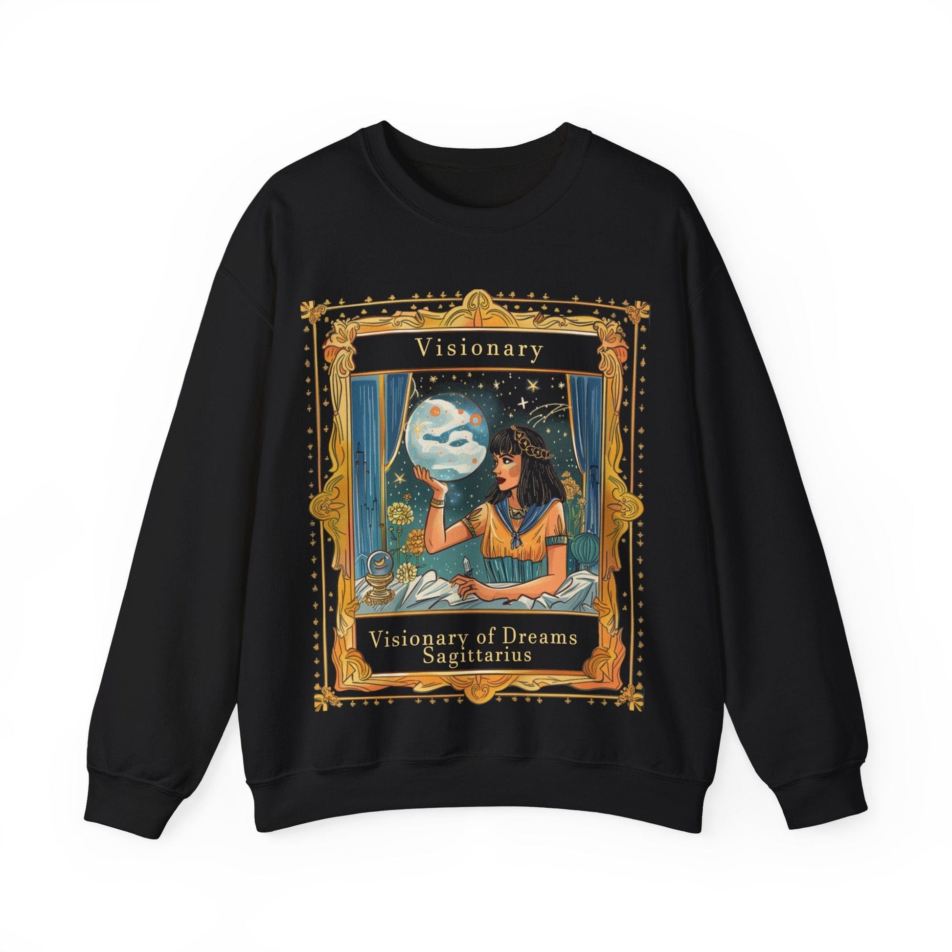 Sweatshirt S / Black Visionary of Dreams Soft Sagittarius Sweater