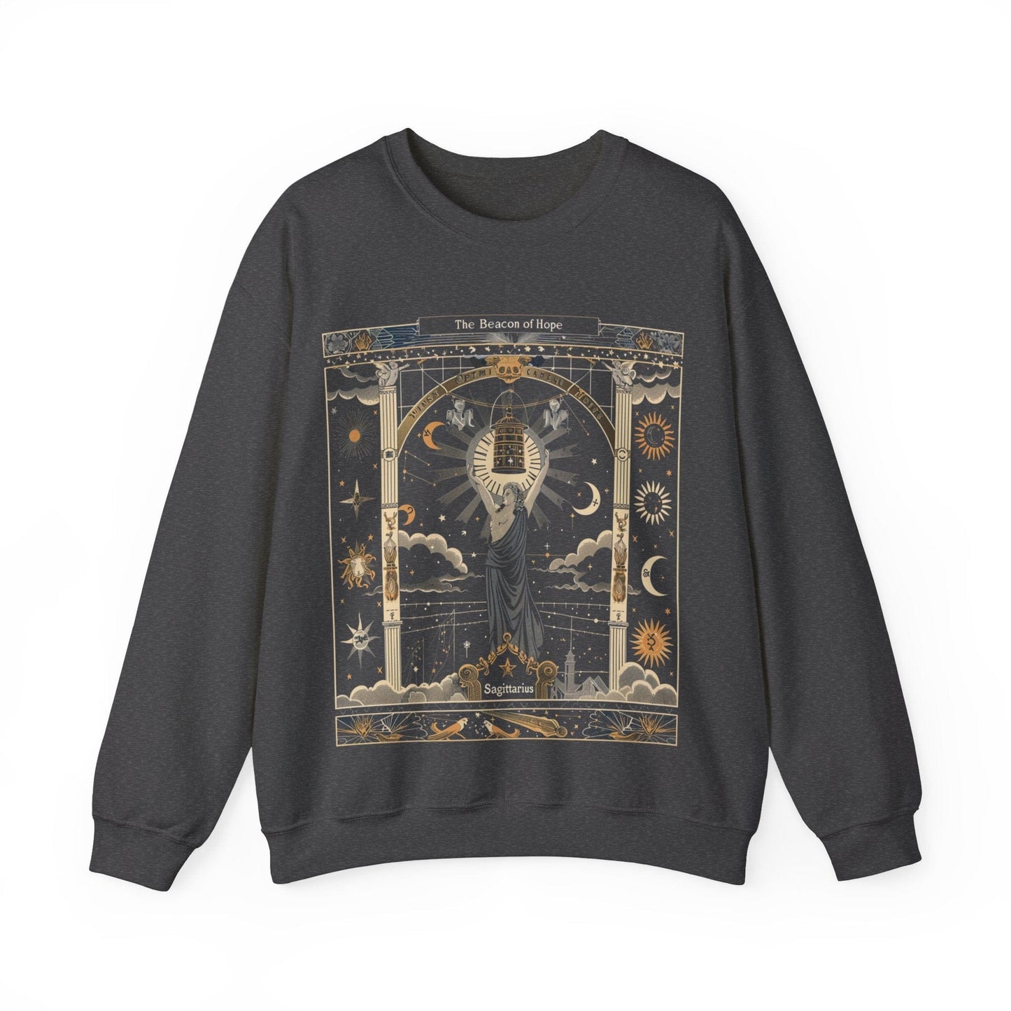 Sweatshirt S / Dark Heather Beacon of Hope Soft Sagittarius Sweater