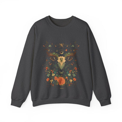 Sweatshirt S / Dark Heather Blossoming Taurus: The Astrological Garden Sweater