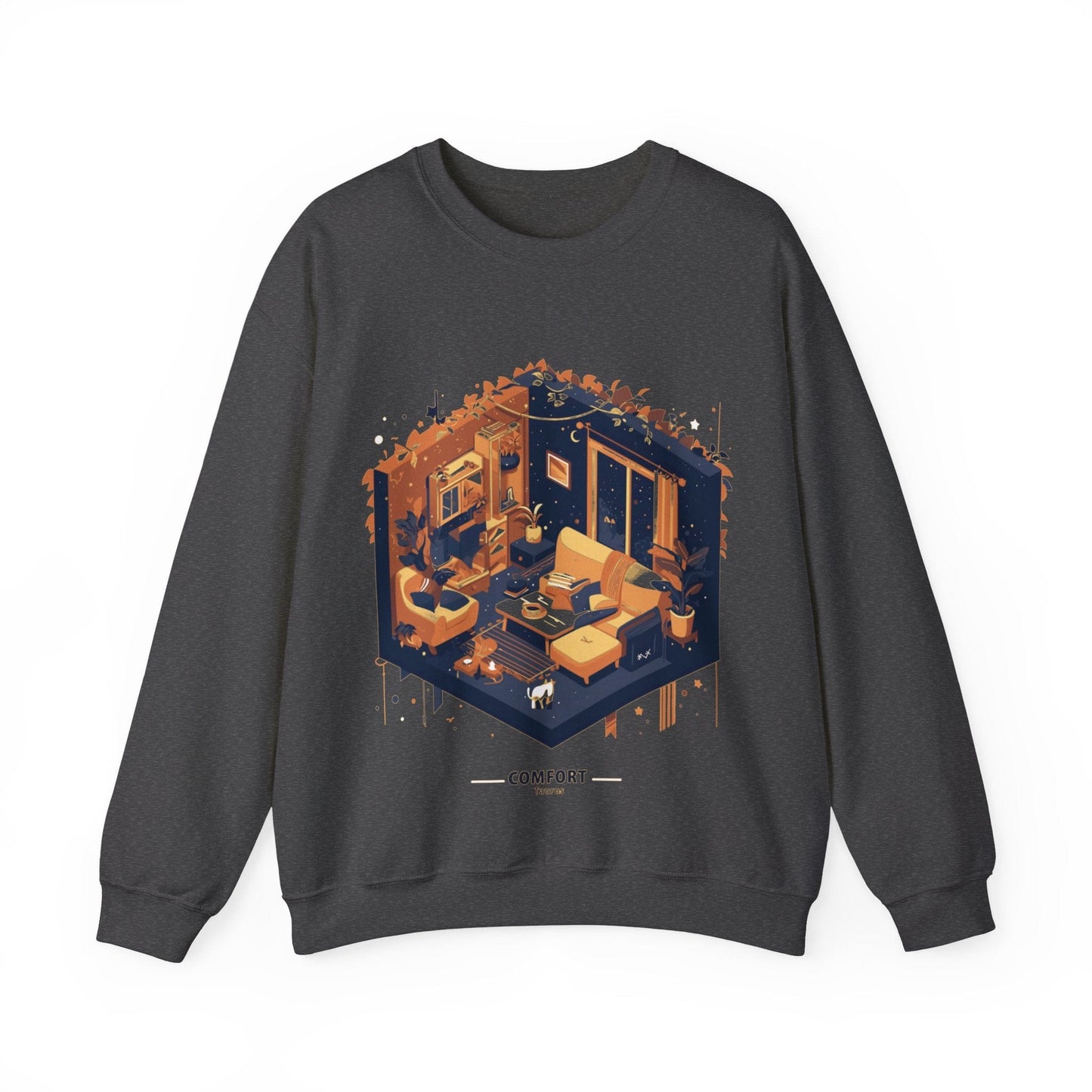 Sweatshirt S / Dark Heather Comfort Seeking Taurus: Astrology Style Sweater