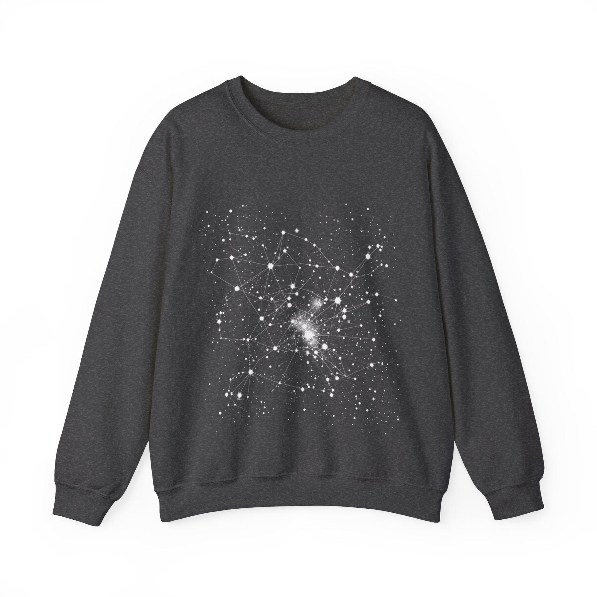 Sweatshirt S / Dark Heather Cosmic Lines Sweater