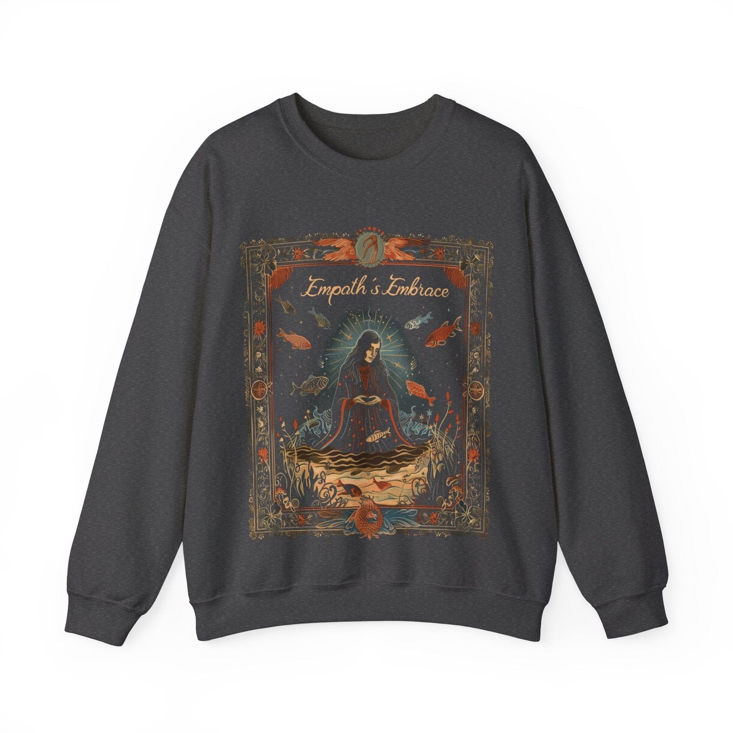 Sweatshirt S / Dark Heather Empaths Embrace Soft Pisces Sweater